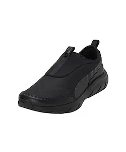 Puma Unisex-Adult Softride Flex Slipon Wide Black Running Shoe - 7 UK (37935005)