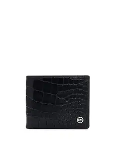 Da Milano RFID Protected Leather Wallet for Men with Card Slot - Black