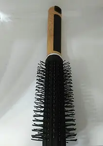 Lamvi All Rounder Brush with Wooden and Black Colored Handle with Black Brush Colored Head