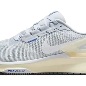 NIKE W AIR Zoom Structure 25-Football Grey/White-Blue Tint-Pale IVORY-7UK