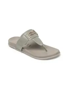 ELLE Flip Flop Sandal, Colour-Grey,Size-UK 6