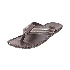 Mochi Mens Synthetic Brown Slippers (Size (6 UK (40 EU))