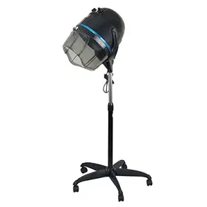 Geniusmeter® Professional 1300W Adjustable Hooded Floor Hair Bonnet Dryer Stand Up Rolling Base with Wheels Salon Equipment