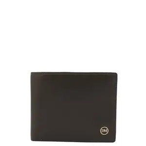 Da Milano RFID Protected Leather Wallet for Men with Card Slot - Olive