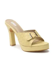 ELLE Women Sandal,Yellow,UK-5