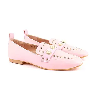Carlton London Women's Pink Loafers Nudepink 4 UK (37 EU) (5 US) (CLL-4798)