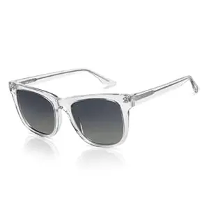 John Jacobs Full Rim Square Sunglasses | Polarized and 100% UV Protected | For Men & Women | X-Large | JJ S14668