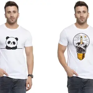 SST - Where Fashion Begins | DP-669 | Polyester Graphic Print T-Shirt | for Men & Boy | Pack of 2