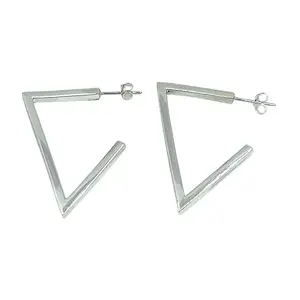 APEX 925 Sterling Silver Earrings for Women Geometric Shaped Stud Earrings | Jewellery for Girl's & Women for everyday use-(4.7gm)
