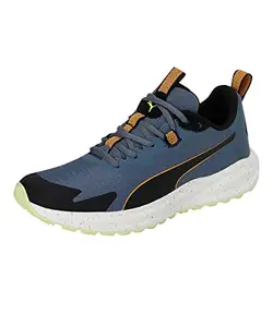 Puma Unisex-Adult Twitch Runner Trail Evening Sky-Orange Brick Running Shoe - 9 UK (37696102)