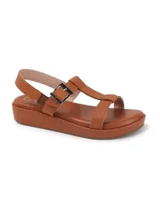 Carlton London Women Fashion Sandal,Tan,UK-3