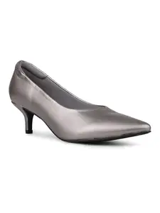Inc.5 Womens Pewter Solid Pointed Heels