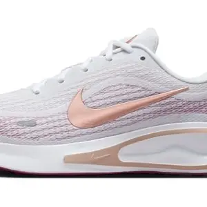 Nike W Journey Run-White/MTLC RED Bronze-HOT FUCHSIA-7UK