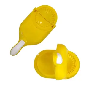 KRECITON 2 in 1 Dumpling cum Momos Maker | Ghughra and Puri Maker | Mould with easy operation | Effortless mechanism | Convinient and Fast | Multicolour