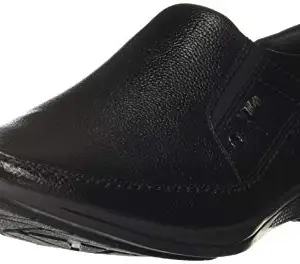 Lee Cooper Men Black Leather Formal Shoes-6 UK (40 EU) (7 US) (LC1556B1)