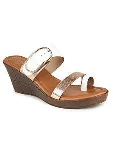 Valiosaa Women's White Heels Heeled Sandal (1632WH)