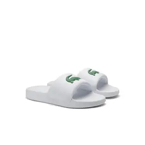 Lacoste Men's NRM023 White/Green_082 Slipper-9 Kids UK (48CMA0023)
