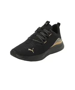 Puma Womens Softride Harmony FelineFine Black-Prairie Tan Running Shoe - 4 UK (37960401)