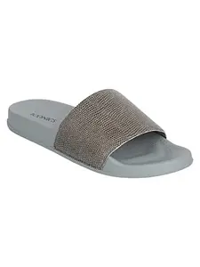 ICONICS Women's Sliders, Grey, 3