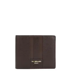 Da Milano Genuine Leather Brown Bifold Men Wallet with Multicard Slot (10657)