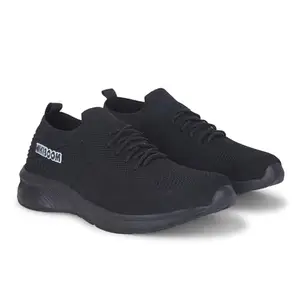 Nikiboom Men's Sports Running Shoes (300-400-500-600-100-700) _03 (Black-7)