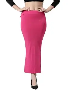 TWIN BIRDS Super Soft Viscose Elastane Fabric Straight Fit Saree Skirt/Saree Shapewear for Women