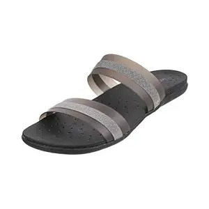 Mochi Womens Synthetic Black Slippers (Size (5 UK (38 EU))