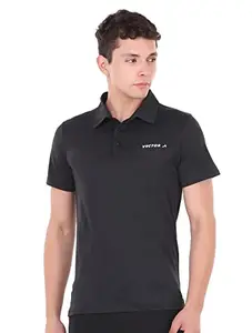 Vector X OMT-246 Men's Polyester Polo T-Shirt Black
