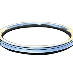 BISMAADH Amritsar Sterling Brass and Stainless Steel Kada for Men 7mm Thickness