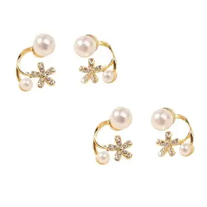 SALTY Pack of 2 Petal Poise Earrings for Women | Stylish Fashion Jewellery | Accessories for Girls | Minimal Jewelry | Ideal for Gifting