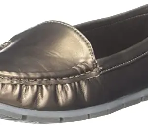 Inc.5 Inc5 Womens Flat Loafers 1076G.Metal Grey