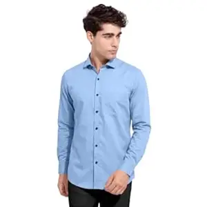 Manspire Men's Casual Shirt with Chest Pocket, Long Sleeve, Button-Down Collar | H_501
