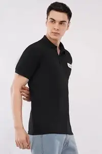 Carver Men's Polo T-Shirt, Short Sleeve, Textured Knit, Collared Neck