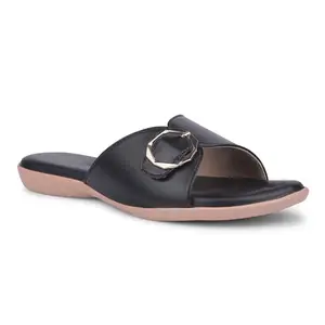 Liberty Senorita Women Mk-238E Black Casual Slippers-6 UK (39 EU)