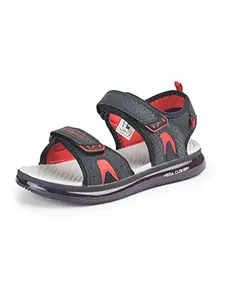 ABROS Men's ASLG0110N Sports Sandal -Navy/Red -7UK