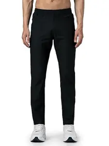 TECHNOSPORT Men's Slim Fit Solid Sports Track Pant with Duracool+ for Gym, Running & Training