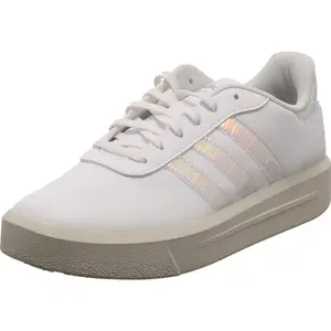 adidas Womens Court Platform FTWWHT/ALMPNK/Crywht Running Shoe - 4 UK (IG8606)