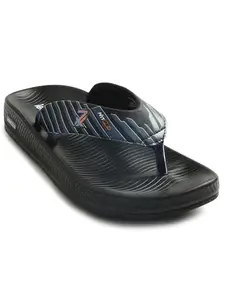Liberty Leap7x NITWALK-1 Casual Flip Flop for Men with Rubber Sole | Lightweight and Comfortable PU Outsole | Durable and Cushioned Footbed Stylish Home Footwear (Black 42EU)