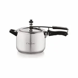 Neelam Stainless Steel Artista Pressure Cooker 5 Litre, (Induction Friendly)