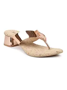 Inc.5 Block Heel Diamond Thong Sandal For Womens