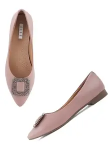 ELLE Women Shoes,Peach,UK-7