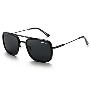 grey jack Vintage Polarized Sunglasses | 100% UV Protected | Full Rim Square Glasses | Men & Women
