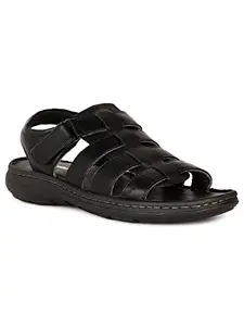Bata Men's NW Krypton SD Black Sandal-10 Kids