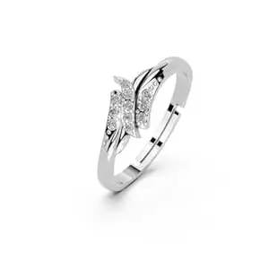 Miss Highness 925 Sterling Pure Silver Ring for Women and Girls, Infinity Rings, Adjustable Free Size, with Certificate of Authenticity & 925 Stamp, Gift for Wife and Girlfriend, Birthday, Anniversary