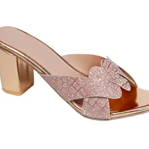 Women’s Pointed Toe Block Heel Fashion Sandals with Buckled Ankle Strap