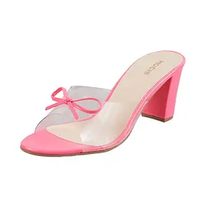 Mochi Womens Synthetic Pink Slip Ons (Size (7 UK (40 EU))