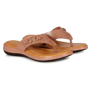 Sandra Davis Women's Fashion Sandal | Soft, Comfortable and Stylish Flat Sandals for Women & Girls | For Casual Wear & Formal Wear Occasion (Pink, 7)