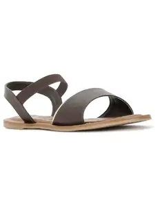 Bata 5614 Christie Sandal E 24 Dark Brown Sandals for Women|Casual outings|Party|Occasion|Festival|Comfortable|Open Toe Size- 3