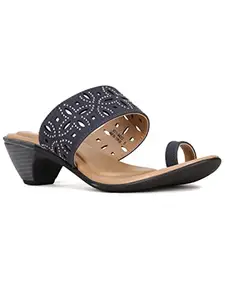 BATA womens Brittany Tr Blue Wedge Sandal - 3 UK (6719433)