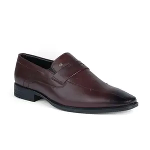 ALBERTO TORRESI Classy Leather Slip-On Formal Shoes for Men - Comfortable and Durable Dress Shoes for Business and Office - Bordo - 11 UK/India